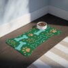 Colorful Pet Feeding Mats with Fun Bones & Paws Design - Dark Green - Image 7