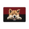 Akita Dog Food Mat (12x18)  -Garnet/Black - Image 2