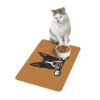 Boston Terrier Pet Food Mat (12x18) - Light Brown - Image 3
