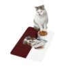 Australian Shepard Pet Food Mat (12x18)  -Maroon/White - Image 3