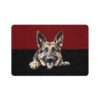 German Shepard Dog Food Mat (12x18)  -Garnet/Black - Image 2