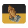 Praying Hands Black/Gold Mouse Pad - Cute Pet Design for Dog Lovers - Image 2
