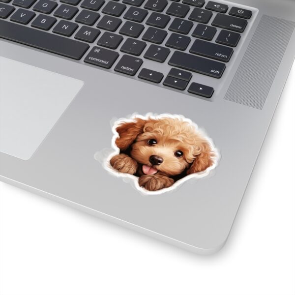 Poodle Dog Kiss-Cut Sticker - Perfect for Pet Lovers & Laptop Decor