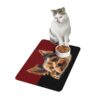 Yorkshire Terrier Dog Food Mat (12x18)  -Garnet/Black - Image 4