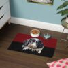 Bernedoodle Pet Food Mat (12x18)  -Garnet/Black - Image 4