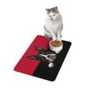 Boston Terrier Pet Food Mat (12x18) - Red/Black - Image 4