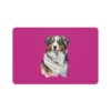 Australian Shepard Pet Food Mat (12x18) - Pink - Image 2