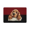 English Cocker Spaniel Dog Food Mat (12x18)  -Garnet/Black - Image 2