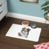 Australian Shepard Pet Food Mat (12x18) - White - Image 4