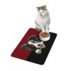 Border Collie Dog Food Mat (12x18)  -Garnet/Black - Image 4