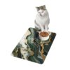 Green & Gold Marble Pet Food Mat (12x18) - Image 3