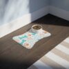 Colorful Pet Feeding Mats with Fun Bones & Paws Design - White - Image 3
