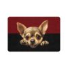 Chihuahua Dog Food Mat (12x18)  -Garnet/Black - Image 2