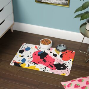 Abstract Design 10 Pet Food Mat (12x18)