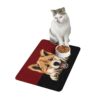 Akita Dog Food Mat (12x18)  -Garnet/Black - Image 4