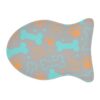 Colorful Pet Feeding Mats with Fun Bones & Paws Design-Light Grey - Image 9