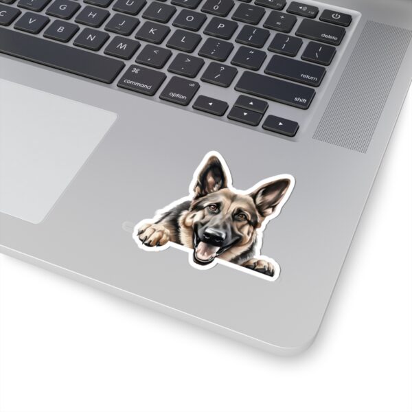 German Shepherd  Dog Kiss-Cut Sticker - Perfect for Pet Lovers & Laptop Decor