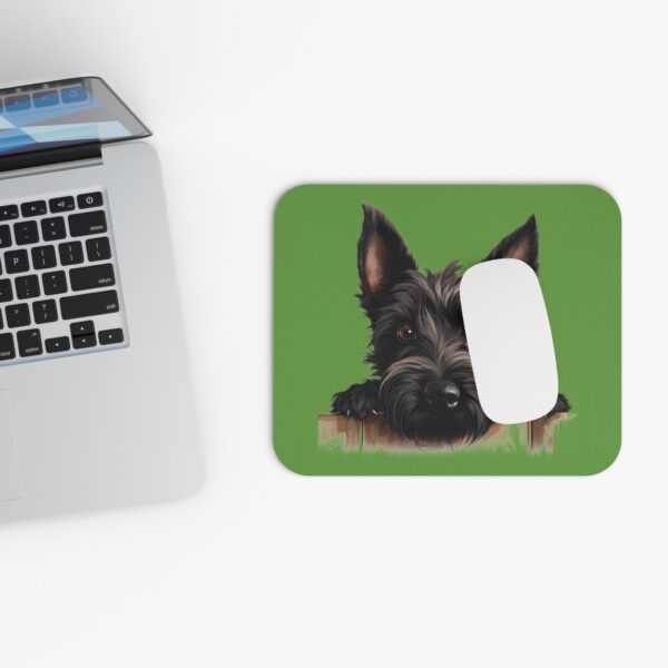 Scottish Terrier Mouse Pad -Green Pet Design for Dog Lovers