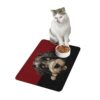 Giant Schnauzer Dog Food Mat (12x18)  -Garnet/Black - Image 4