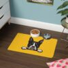 Boston Terrier Pet Food Mat (12x18) - Yellow - Image 4