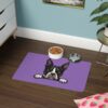 Boston Terrier Pet Food Mat (12x18) - Light Purple - Image 4