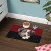Australian Shepard Food Mat (12x18)  -Garnet/Black - Image 4