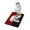 Maltese Dog Food Mat (12x18)  -Garnet/Black - Image 3