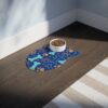 Colorful Pet Feeding Mats with Fun Bones & Paws Design - Dark Blue - Image 11