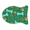 Colorful Pet Feeding Mats with Fun Bones & Paws Design - Dark Green - Image 9