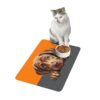 Labrador Retriever Pet Food Mat (12x18)  -Orange/Smokey - Image 4