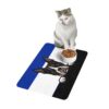 Boston Terrier Pet Food Mat (12x18) - Blue/White/Black - Image 4