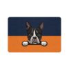 Boston Terrier Pet Food Mat (12x18) - BLUE/ORANGE - Image 2