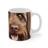 Wirehaired Pointing Griffon  11oz white ceramic mug exudes a cozy and warm vibe. - Image 5