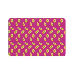 Vibrant Pet Food Mat - 12x18 Non-Slip Design for Cats and Dogs-Pink