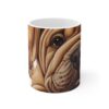 This Shar Pei 11 oz white mug exudes warmth and coziness - Image 3