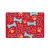 Bone & Paw Print Design (12x18) - Dark Red - Image 2