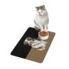 Australian Shepard Pet Food Mat (12x18)  -Black/Old Gold - Image 3