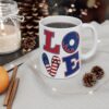 Patriotic Love Mug - 11oz USA Themed Coffee Cup with Fun Donut and Flip Flop Designs - Image 6