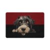 Giant Schnauzer Dog Food Mat (12x18)  -Garnet/Black - Image 2