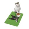 Boston Terrier Pet Food Mat (12x18) - Green - Image 3