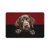 German Shorthaired Dog Food Mat (12x18)  -Garnet/Black - Image 2