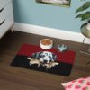 Dalmation Pet Food Mat (12x18)  -Garnet/Black - Image 4