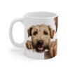 Soft Coated Wheaton Terrier 11 oz mugs, perfect for dog lovers to enjoy their favorite hot beverages with a cute design. - Image 4