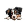 Miniature American Dog Kiss-Cut Sticker - Perfect for Pet Lovers & Laptop Decor - Image 2