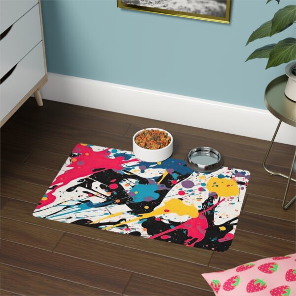Abstract Design 8 Pet Food Mat (12x18)
