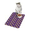 Vibrant Pet Food Mat - 12x18 Non-Slip Design for Cats and Dogs-Purple - Image 4