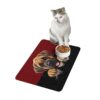Mastiff Dog Food Mat (12x18)  -Garnet/Black - Image 4