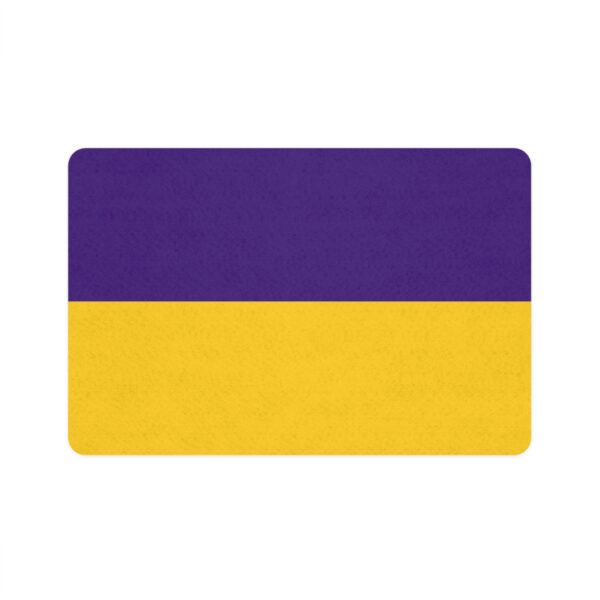 Pet Food Mat (12x18) - Purple/Gold