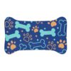 Colorful Pet Feeding Mats with Fun Bones & Paws Design - Dark Blue - Image 5