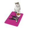 Boston Terrier Pet Food Mat (12x18) - Pink - Image 3
